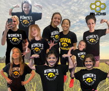 Load image into Gallery viewer, RUDIS University of Iowa Women's Wrestling t-shirt